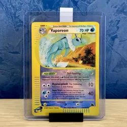 Pokemon Card Vaporeon 33/144 Skyridge Reverse Holo ENG E-Series - Image 1