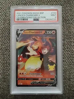 Lance's Charizard V SWSH133 SWSH: Sword & Shield Promo Cards Holo PSA 9 - Image 1