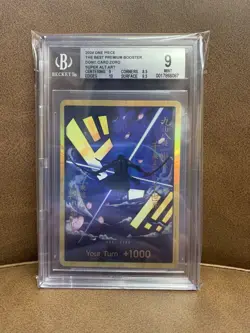BGS MINT 9 PREMIUM BOOSTER ONE PIECE CARD BEST- Gold DON!! Roronoa Zoro ENG - Image 1