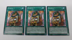 3x JACKPOT 7 SPELL CARD PRIO-EN068 UNLIMITED ED COMMON YUGIOH NM UNPLAYED - Image 1