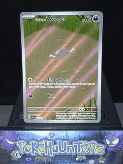 Pokemon Card Paldean Wooper 221/193 Paldea Evolved Illustration Rare Near Mint - Image 1