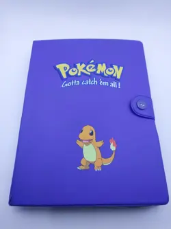 Vintage Pokemon 1999 Charmander 4-Pocket Card Binder Nintendo - Image 1