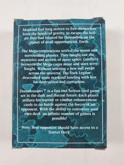 1994 Heartbreaker Doom Trooper TCG Starter Deck 60 Cards - Image 2