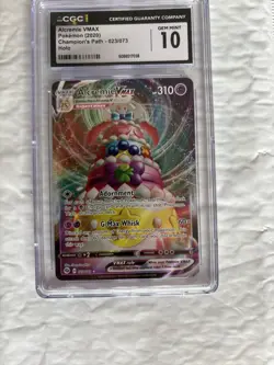 2020 Pokemon Champions Path # 023 Full Art Alcremie VMAX PSA 10 Card GEM MINT! - Image 1