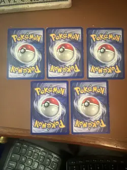 Lot Of 5 Base Set Pokemon Cards - LP-HP - Image 2