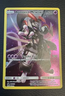 Pokemon TCG Armored Mewtwo Holo Rare Black Star Promo Card SM228 MINTY!!! - Image 1