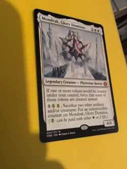 Mondrak, Glory Dominus. ONE 023 Magic the Gathering Card. Rare NM as shown. - Image 5