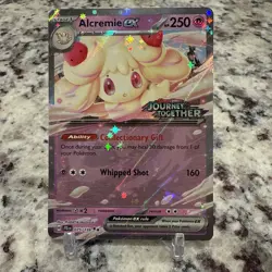 Pokemon ALCREMIE ex Journey Together Stamped Promo 075/159 🔥 w/ Free Card - Image 1