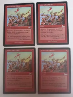 Last-Ditch Effort playset (4 cards) NM Urza's Legacy ULY MtG - Image 1