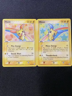 Plusle and Minun Hidden Legends 69/101 67/101 Pokemon Card Connected Art - Image 1
