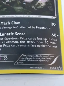 Pokemon TCG Umbreon Black Star Promo XY96 Cosmos Holo Promo Card - Image 4