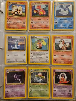 Pokemon full uncommon/common base set cards - Image 1