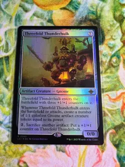 Threefold Thunderhulk (Foil) MTG: LCI *Pack Fresh* - Image 1