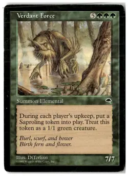 MTG Verdant Force - Tempest Heavily Played English - Image 1