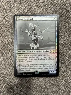 Magic the Gathering Esper Sentinel Modern Horizons 2, Foil Showcase - Image 1