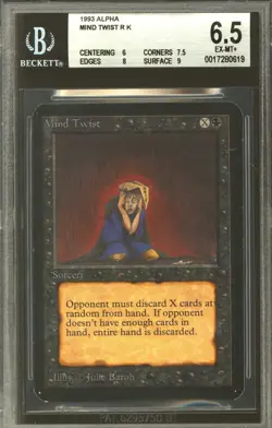 Magic MTG Alpha Mind Twist BGS 6.5 (6, 7.5, 8, 9) NEAR MINT NM - Image 1
