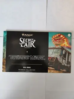 Magic MTG Secret Lair x Twisted Metal Promo Sol Ring Rainbow Foil Sealed - Image 1