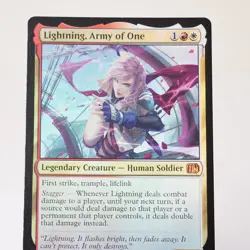 Lightning, Army of One 233 Foil Final Fantasy MTG NM See Video - Image 3