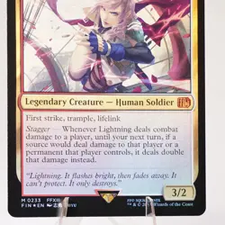 Lightning, Army of One 233 Foil Final Fantasy MTG NM See Video - Image 4