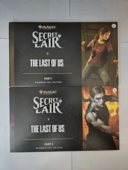 MTG PlayStation Secret Lair x The Last Of Us Part 1 & Part 2 Rainbow FOIL Sealed - Image 1