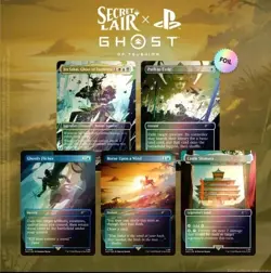 MTG Secret Lair x Playstation Ghost of Tsushima FOIL Edition SEALED - Image 1