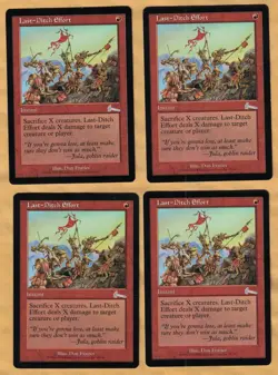 4x Last-Ditch Effort (Urza's Legacy, Uncommon, English, 1999) MTG 4 - Image 1