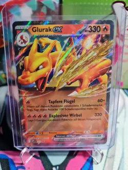 Pokemon Glurak ex • SVP 161 • Black Star Promo • Holo • Deutsch • NM - Image 1