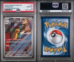 2025 Pokemon Mega Evolutions Gumshoos Illustration Rare #153 PSA 10 TrumpShoos - Image 3