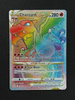 Pokemon Card Charizard VSTAR 174/172 Brilliant Stars Sword & Shield Rainbow Rare - Image 2