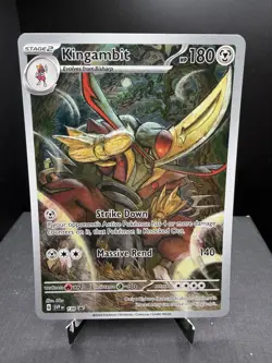 Pokemon TCG Scarlet & Violet Kingambit SVP 130 Black Star Promo Full Art NM! - Image 1