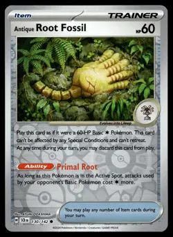 ANTIQUE ROOT FOSSIL 130/142 COMMON STELLAR CROWN POKEMON - Image 1
