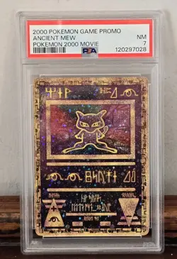 Ancient Mew 2000 Promo Pokemon Card PSA Graded Near Mint 7 - Image 1