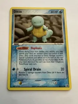 Pokemon Ditto (Squirtle) 64/113 EX Delta Species Englisch - Image 1
