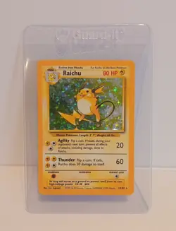 Raichu - 14/102 Base Set Holo Rare - NM/LP - Pokemon TCG WOTC Vintage Card 1999 - Image 3