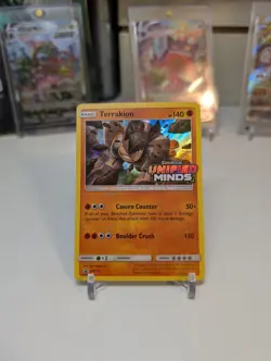 Terrakion SM205 Prerelease Promo Sun & Moon 2019 Rare Holo Pokemon TCG Card - NM - Image 1