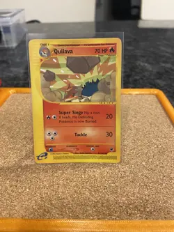 Quilava 91/165 Expedition Base Set Pokemon Card Regular Uncommon LP - Image 1