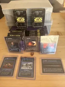 Vintage Star Wars 95-97 CCG Decipher Lot Card Game Collection Black/White border - Image 1
