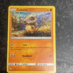 Pokemon Cubone McDonald's Promos 2018 7/12 Holofoil Card - Image 1