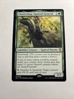 Chatterfang, Squirrel General - Commander: Bloomburrow MTG Plus Bonus Card!!! - Image 1