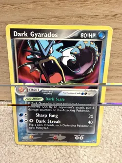 Dark Gyarados 36/109 - Team Rocket Returns Non Holo Pokemon Card - Played - Image 1