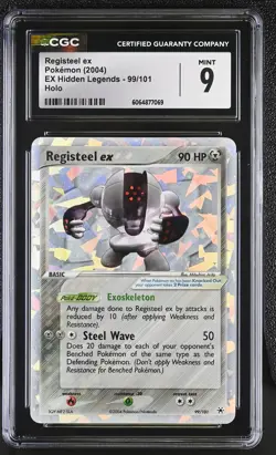 CGC 9 MINT Registeel ex 2004 EX Hidden Legends 99/101 Holo Pokemon Card - Image 1