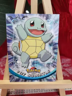 Topps Pokemon #07 Squirtle - TV Animation Edition Card, 1999, NM - Image 1