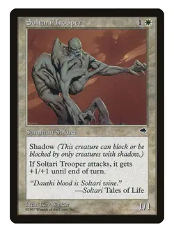 Soltari Trooper MTG Tempest Common LP Lightly Played Single Card - Image 1