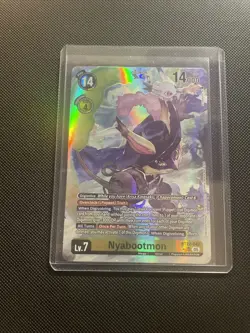Digimon Card Nyabootmon BT22-042 SR AA Cyber Eden English NM - Image 1