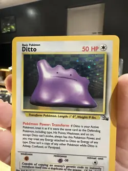 1999 Pokemon TCG Card Ditto #3/62 WOTC Vintage Unlimited Holo SEE PICS - Image 2