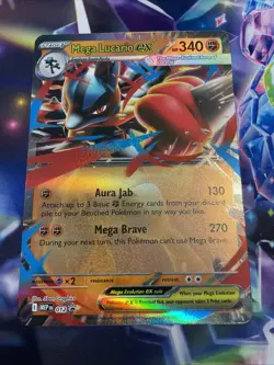 Pokemon TCG Mega Lucario ex JUMBO MEP012 Promo Card NM/M - Image 1