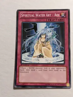 Spiritual Water Art - Aoi YUGIOH Card SDRE-EN037 1st Edition 06540606 - Image 1