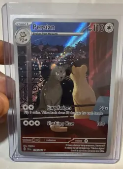 Pokemon TCG Persian Shrouded Fable Holo Illustration Card 078/064 NM - Image 1