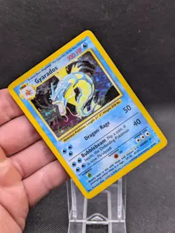 Gyarados 6/102 Holo Base Set Pokemon Card WOTC LP EXCELLENT - Image 2