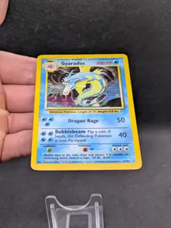 Gyarados 6/102 Holo Base Set Pokemon Card WOTC LP EXCELLENT - Image 3